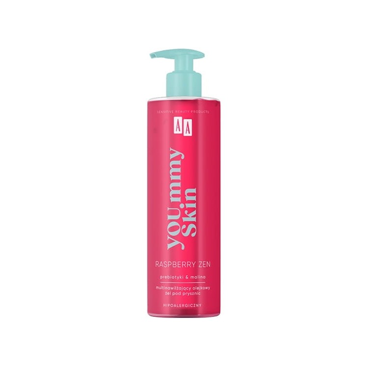 AA Yoummy Skin Raspberry Zen Мультизволожуючий масляний гель для душу 400 мл