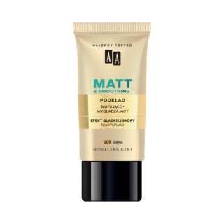 AA Make Up Matt Matterende en gladmakende gezichtsfoundation /105/ Sand 30 ml