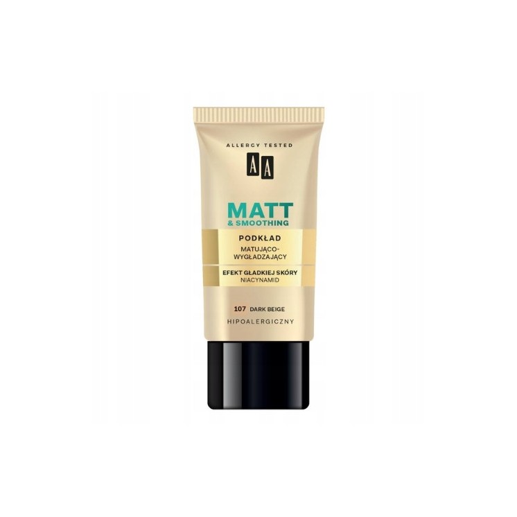 AA Make Up Matt Матуюча та розгладжувальна основа для обличчя /107/ Dark Beige 30 мл