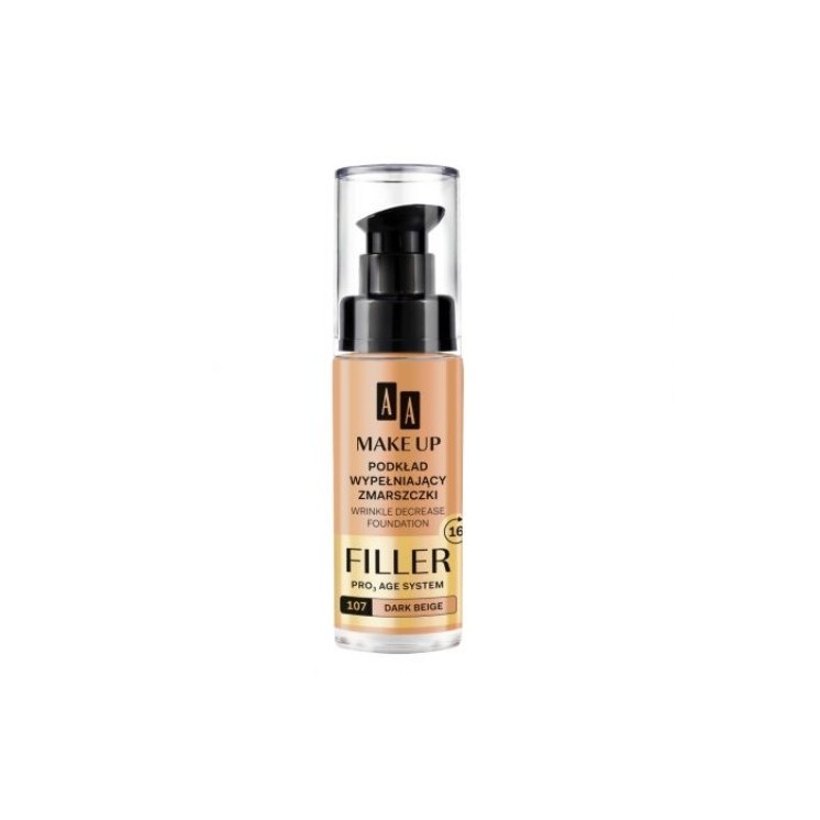 AA Make Up Filler Тональний крем для обличчя, що заповнює зморшки /107/ Dark Beige 30 мл