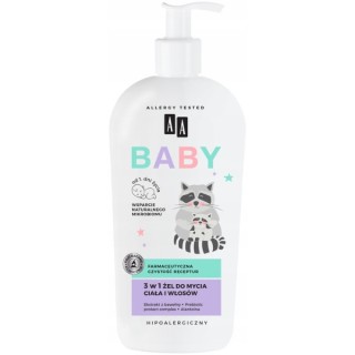 AA Baby 3in1 Wasgel voor lichaam en haar 400 ml