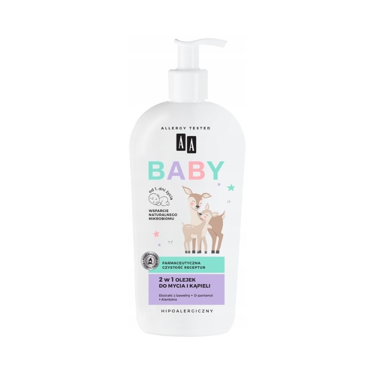 AA Baby 2in1 Was- en badolie 400 ml