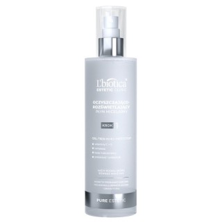 Очищаючий і освітлюючий міцелярний флюїд L'biotica Pure Estetic 200 мл