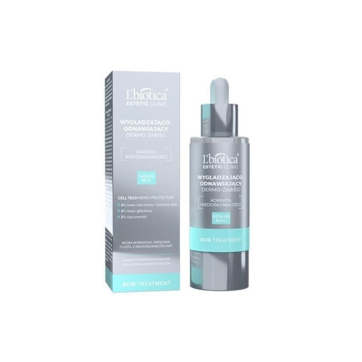 L'biotica Acid Treatment Dermo - розгладжуюча та відновлююча Serum для обличчя на ніч 30 мл