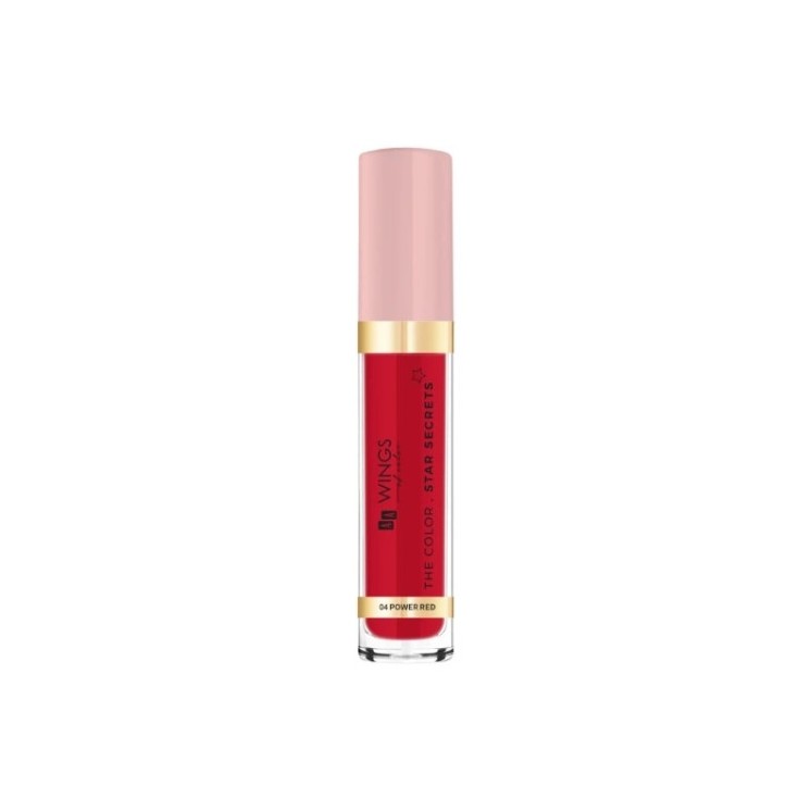 AA Wings of Color Star Secret the Colour покривний блиск для губ /04/ Power Red 6 мл