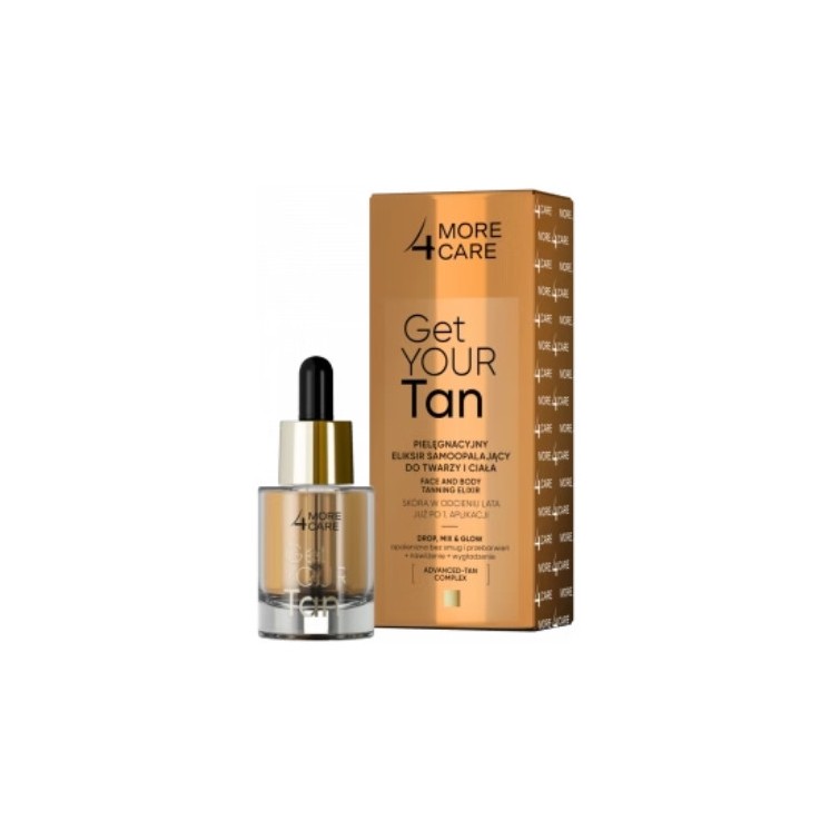 More 4 Care Get Your Tan Еліксир для автозасмаги для обличчя та тіла 15 мл