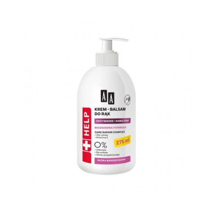 AA Help Biocompatibele Formule Handcrème-balsem Voedend en hydraterend 275 ml