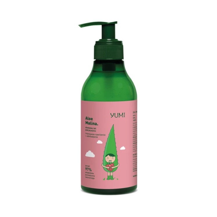 Yumi Aloe Douchegel Framboos 400 ml