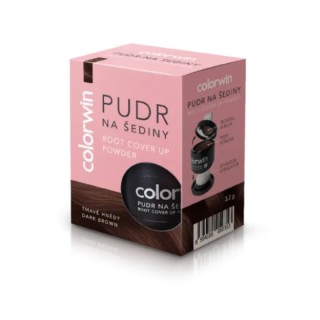 Colorwin Retouch Grey Ретушуюча пудра з дзеркалом і аплікатором /Dark Brown/ 3,2 г