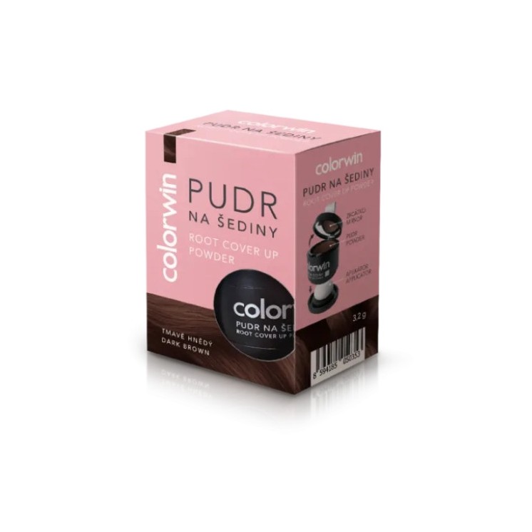 Colorwin Retouch Grey Retuschierpulver mit Spiegel und Applikator /Dunkelbraun/ 3,2 g