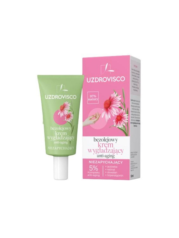 Uzdrovisco bezolejowy Krem do twarzy wygładzający Anti-aging 50 ml