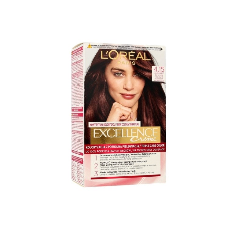 L'oreal Excellence Creme Hair dye /4.15/ Frosty Brown