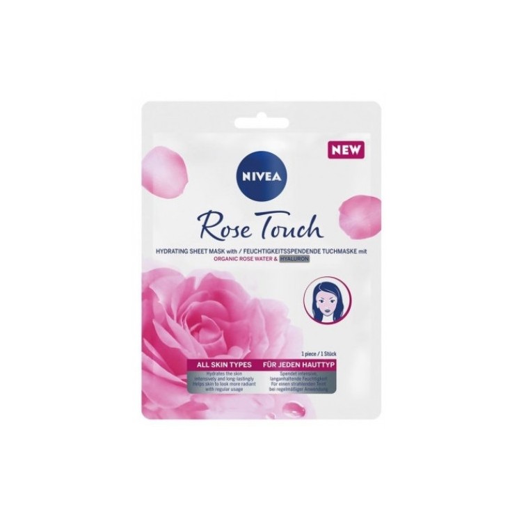 Nivea Rose Touch  Maseczka w płacie 1 sztuka