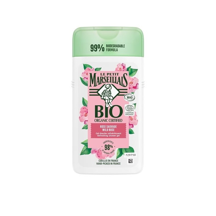 Le Petit Marseiliais Bio Shower Gel Wild Rose 250 ml