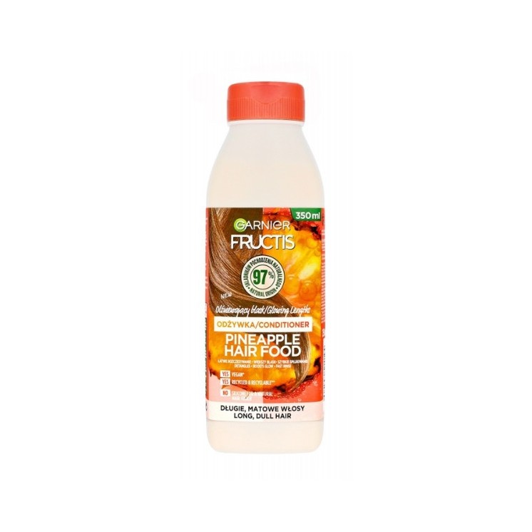 Garnier Fructis Hair Food oogverblindende conditioner voor lang en dof haar Ananas 350 ml
