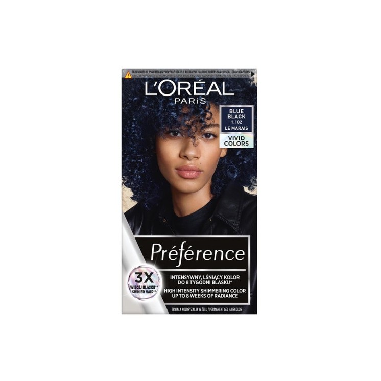 L'oreal Preference Vivid Colors Haarverf /1.102/ Blue Black