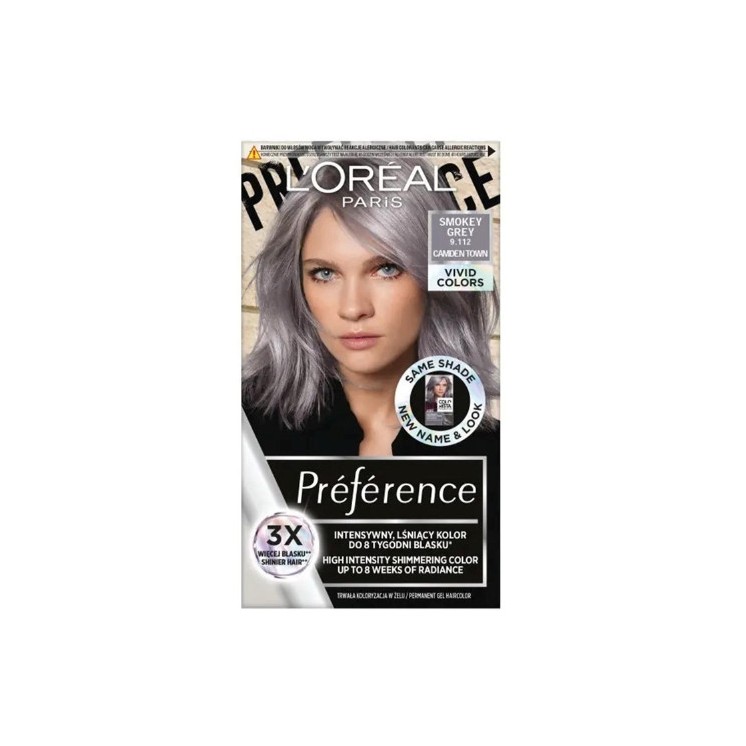 Фарба для волосся L'oreal Preference Vivid Colours /9.112/ Smokey Grey