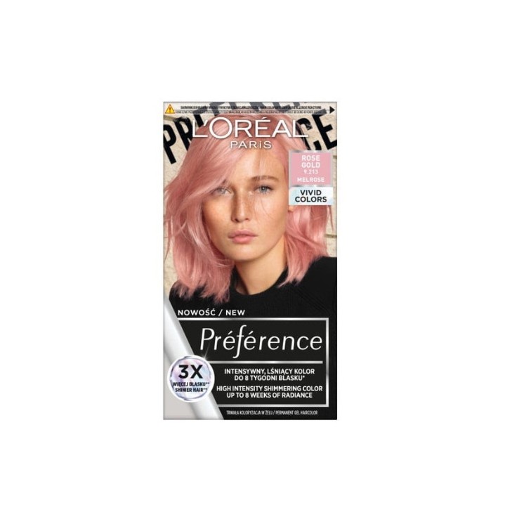 Фарба для волосся L'oreal Preference Vivid Colours /9.213/ Rose Gold