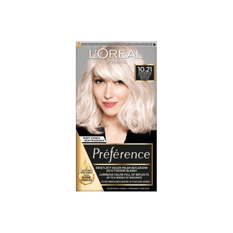 L'oreal Preference Hair dye /10.21/ Very Very Light Ash Blond