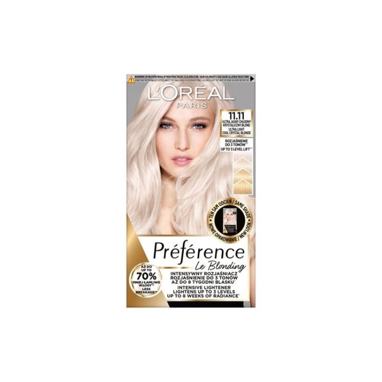 L'oreal Preference Haarverf /11.11/ Ultrahelder Cool Crystal Blond