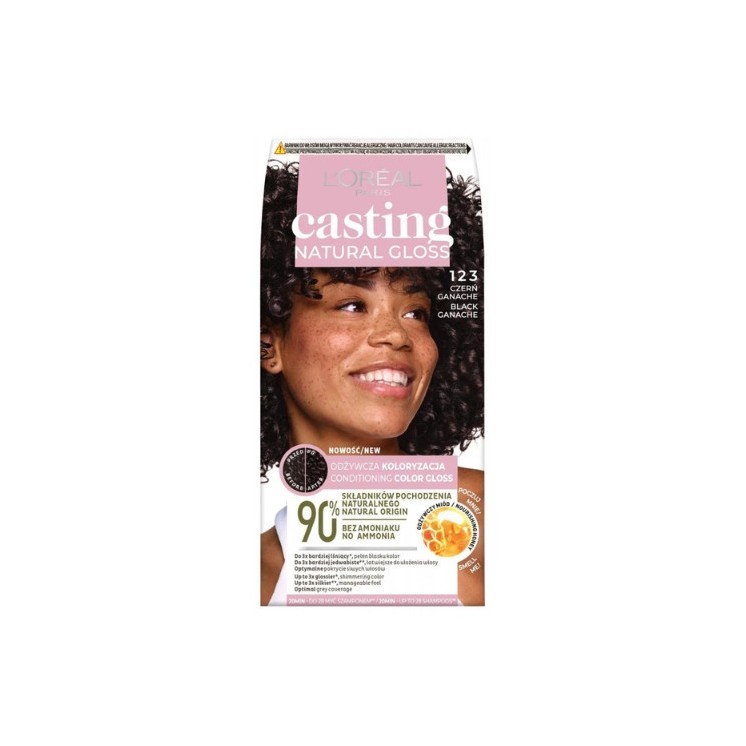 L'oreal Casting Natural Gloss Hair dye /123/ Ganache black