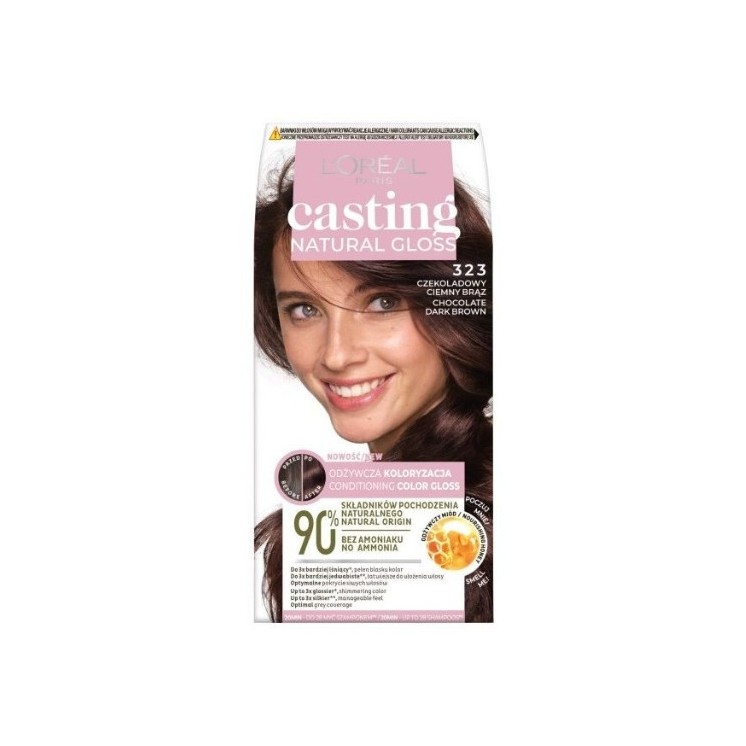 Фарба для волосся L'oreal Casting Natural Gloss /323/ Chocolate Dark Brown