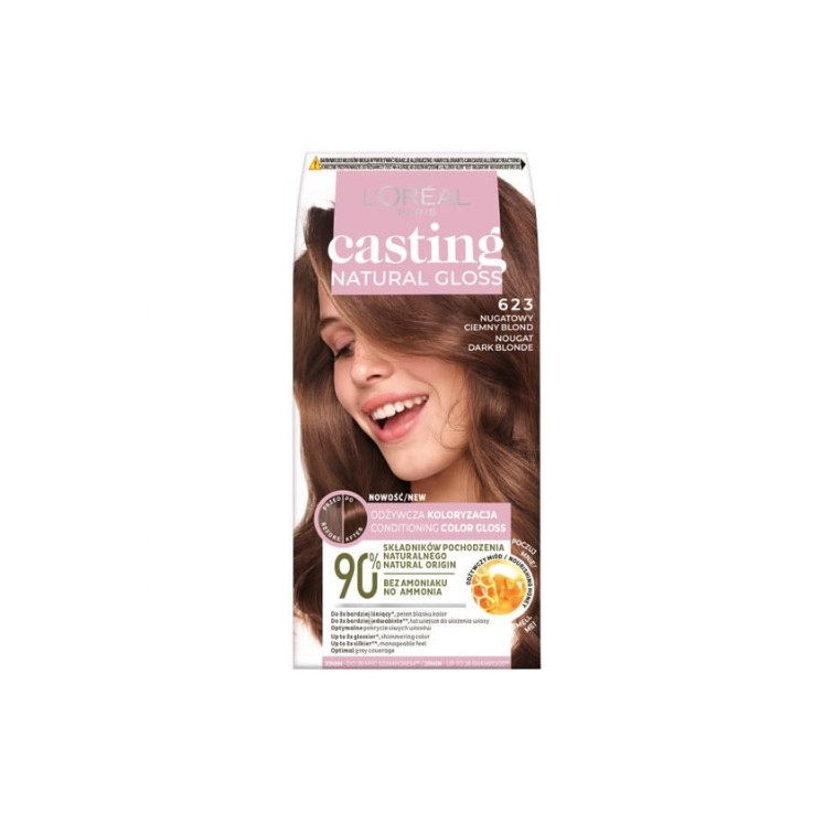 L'oreal Casting Natural Gloss Haarverf /623/ Nougat Blond