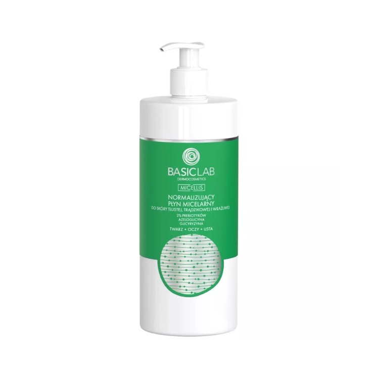 BasicLab Micellis normalizing Micellar fluid for oily and sensitive skin 500 ml