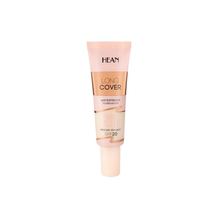 Hean Long Cover waterproof Dekkende gezichtsfoundation SPF20 /C1/ Ivory 25 ml