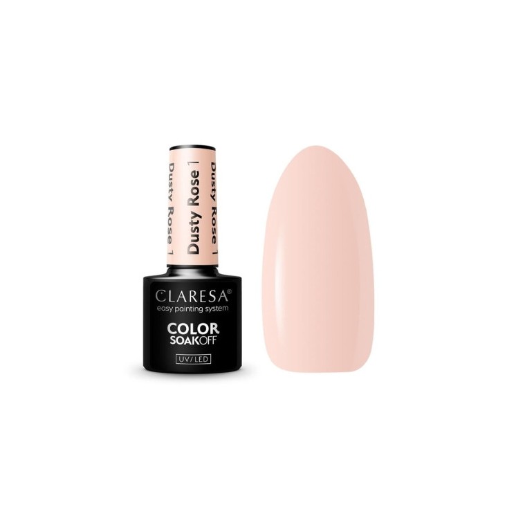Лак для нігтів Claresa Dusty Rose Hybrid /1/