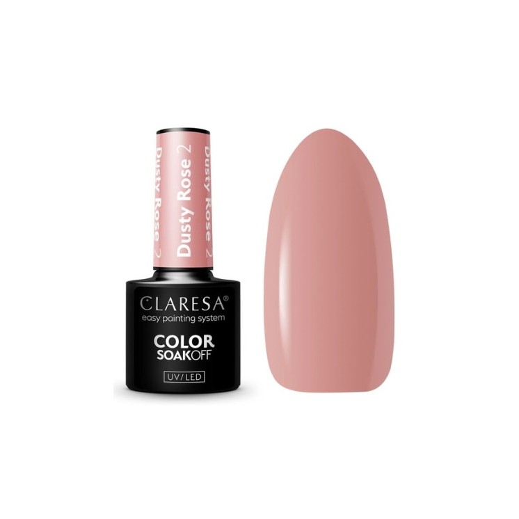 Лак для нігтів Claresa Dusty Rose Hybrid /2/ 5 г
