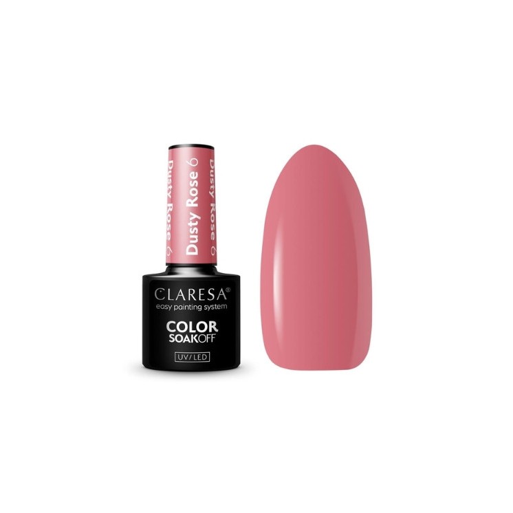 Лак для нігтів Claresa Dusty Rose Hybrid /6/ 5 г