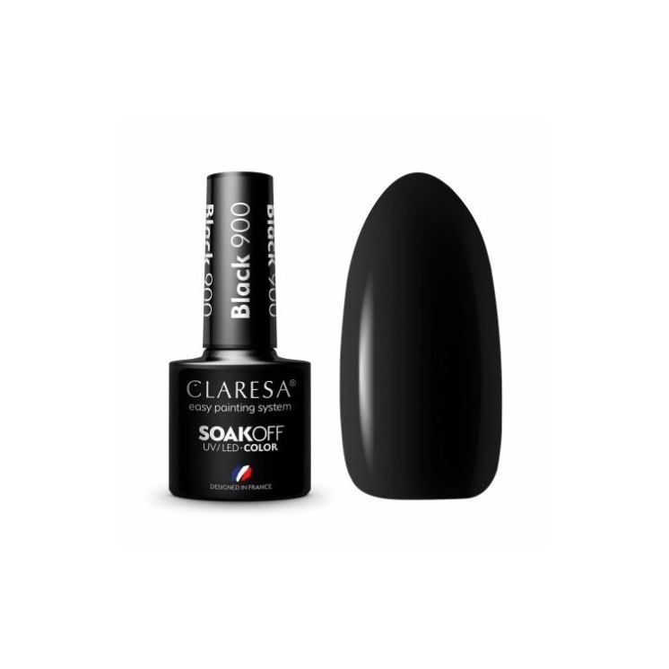 Claresa Hybrid nail polish Black 900 5 g