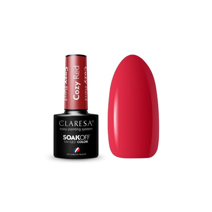 Лак для нігтів Claresa Cosy Red Hybrid 5 г