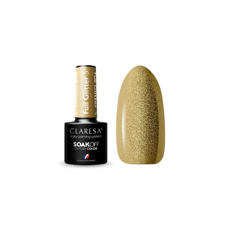 Лак для нігтів Claresa Full Glitter Hybrid /3/ 5 г