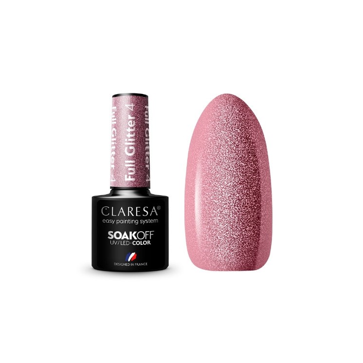 Лак для нігтів Claresa Full Glitter Hybrid /4/ 5 г