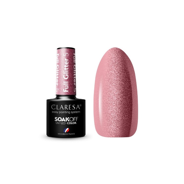 Claresa Full Glitter Hybride nagellak / 5 / 5 g