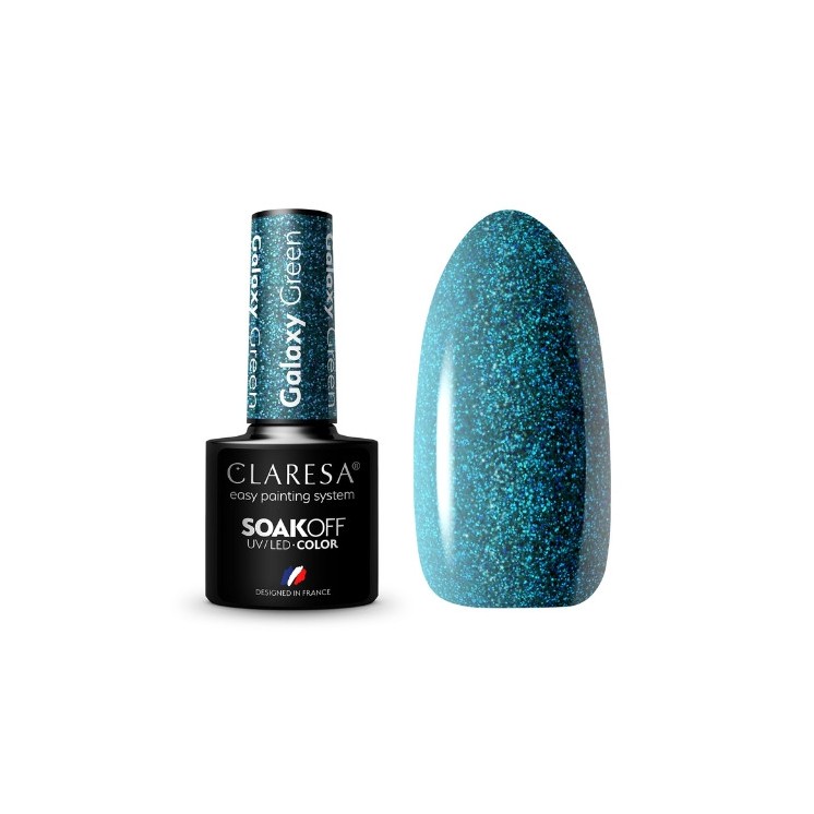 Лак для нігтів Claresa Galaxy Green Hybrid 5 г