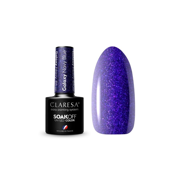 Лак для нігтів Claresa Galaxy Navy Blue Hybrid 5 г