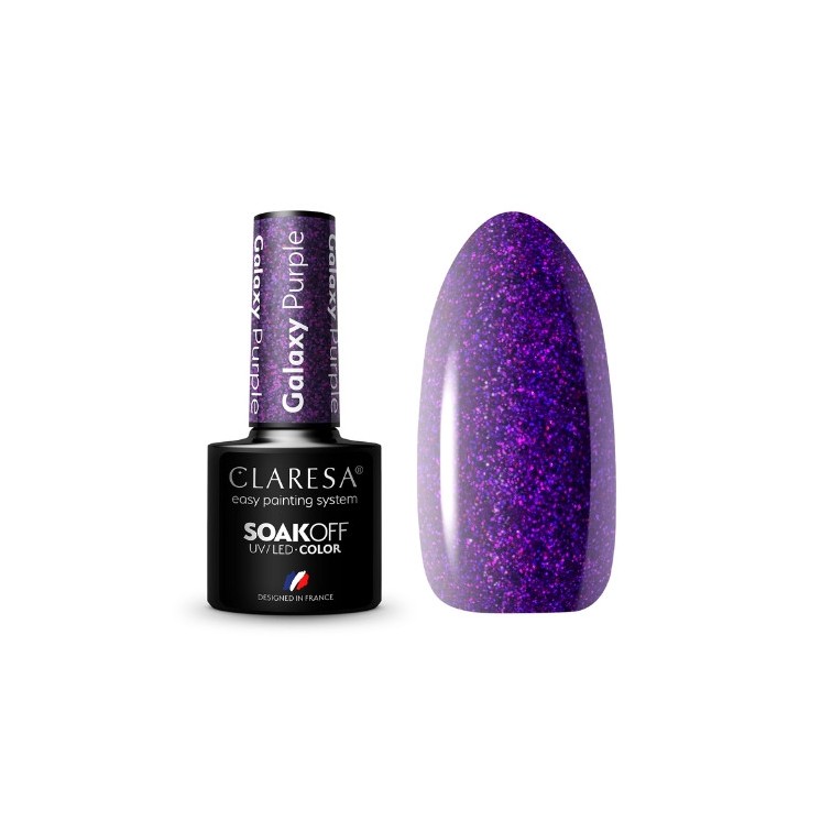 Лак для нігтів Claresa Galaxy Purple Hybrid 5 г