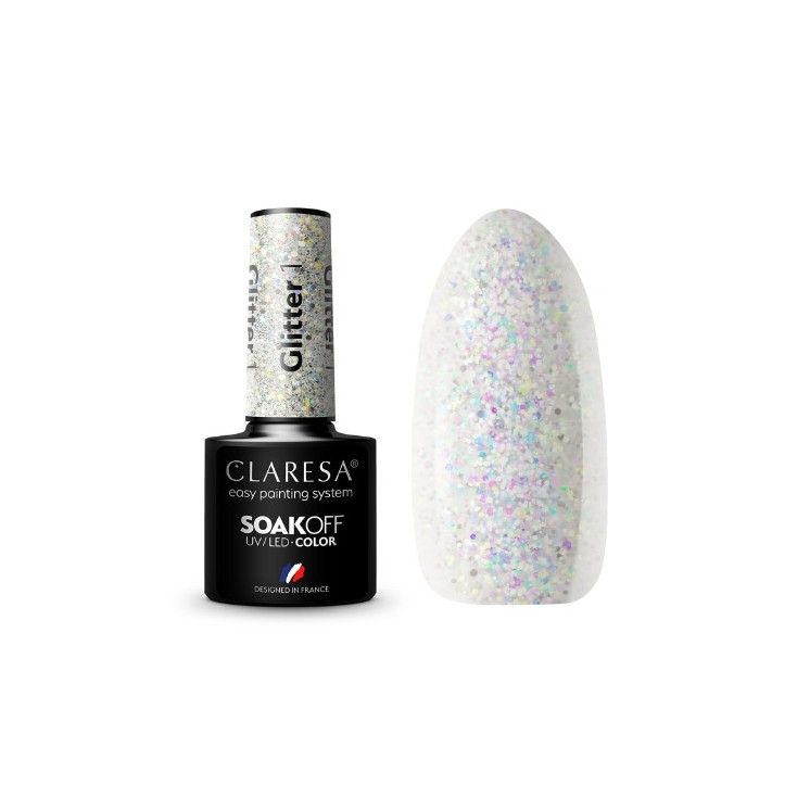 Лак для нігтів Claresa Glitter Hybrid /1/ 5 г