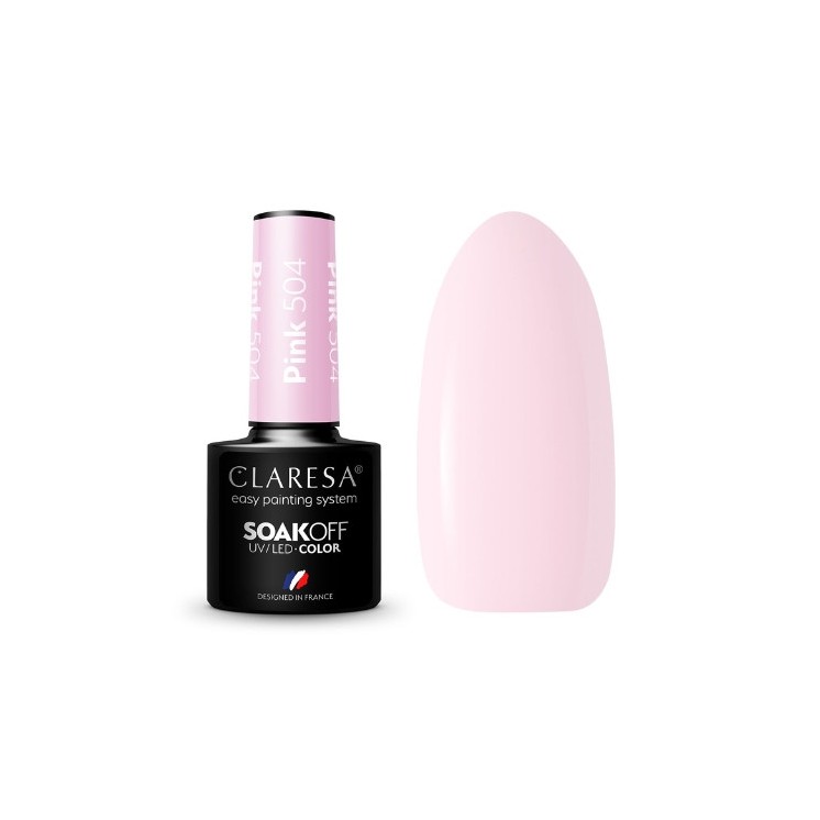 Лак для нігтів Claresa Pink Hybrid /504/ 5 г