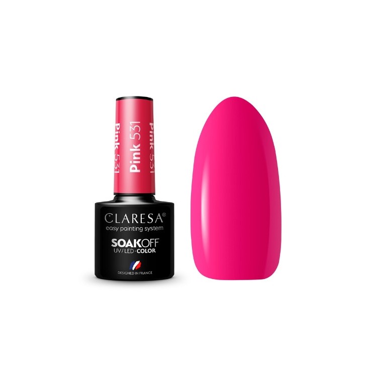 Лак для нігтів Claresa Pink Hybrid /531/ 5 г