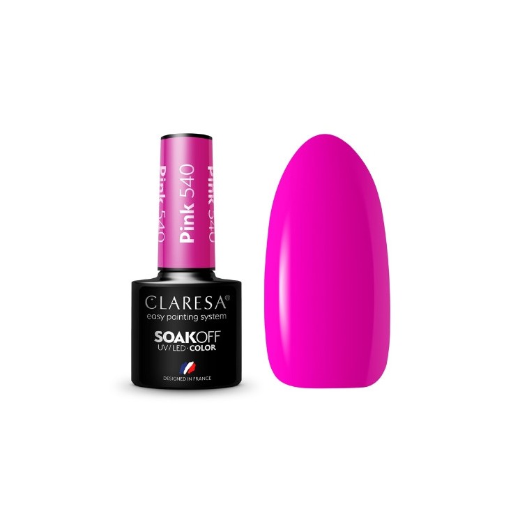 Лак для нігтів Claresa Pink Hybrid /540/ 5 г