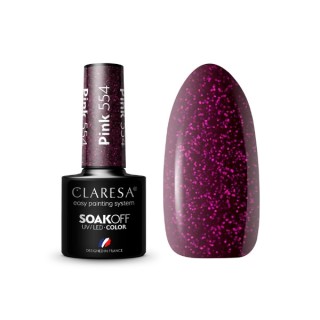 Лак для нігтів Claresa Pink Hybrid /554/ 5 г