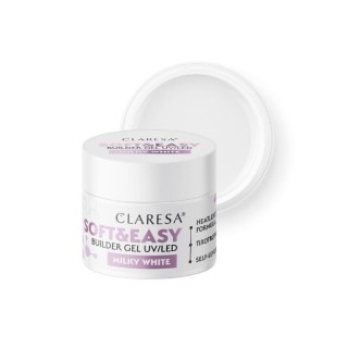 Гель для нарощування нігтів Claresa Soft & Easy Milky White 45 г