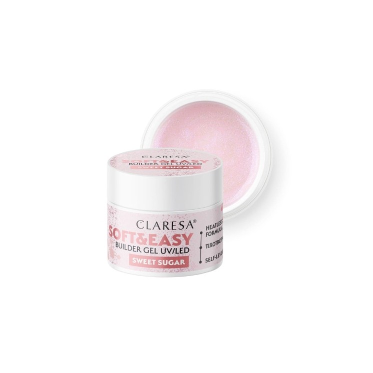 Claresa Soft & Easy Sweet Sugar nagelopbouwgel 45 g