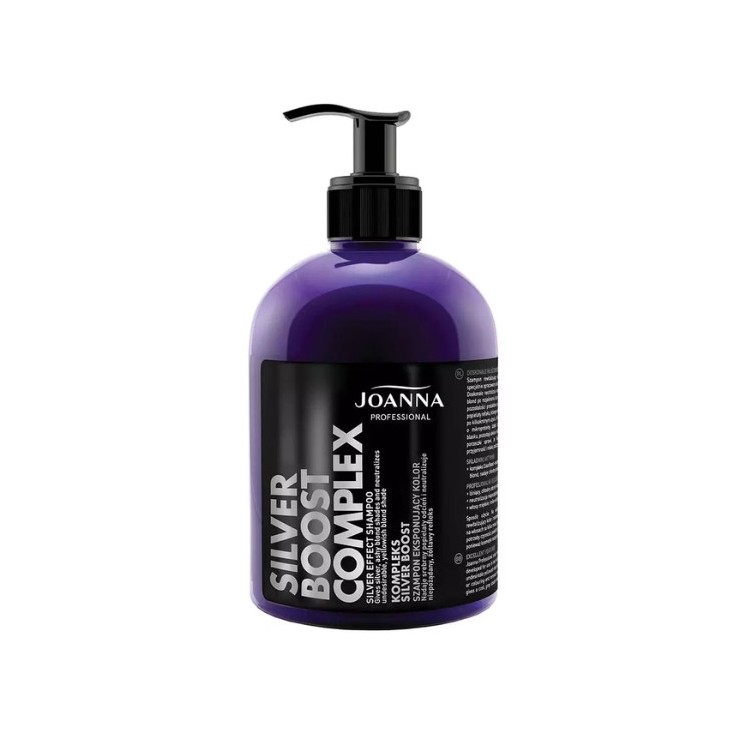 Joanna Professional SILVER BOOST COMPLEX Шампунь для волосся мелірування сріблястим кольором 500 мл