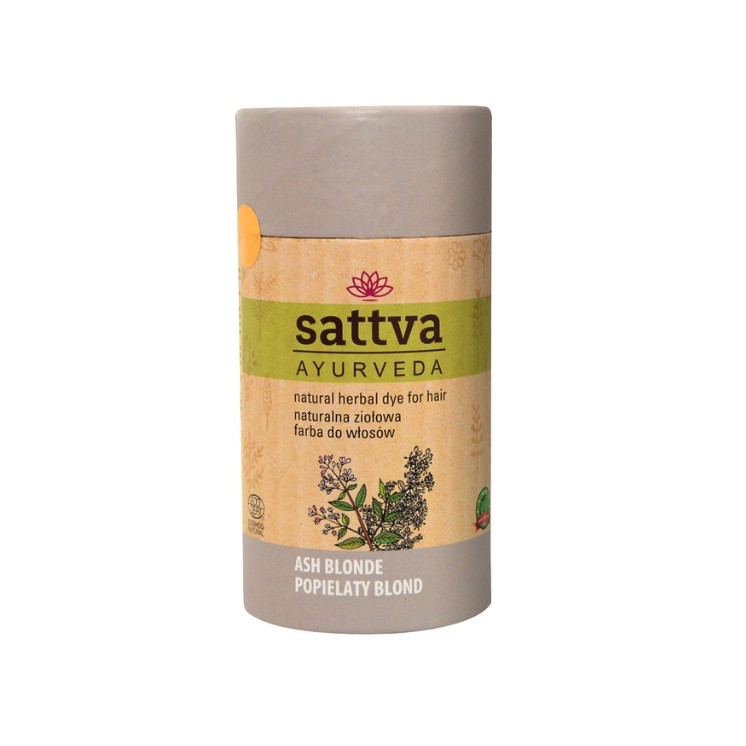 Sattva Ayurveda Натуральна рослинна фарба для волосся Попелястий Blond 150 г