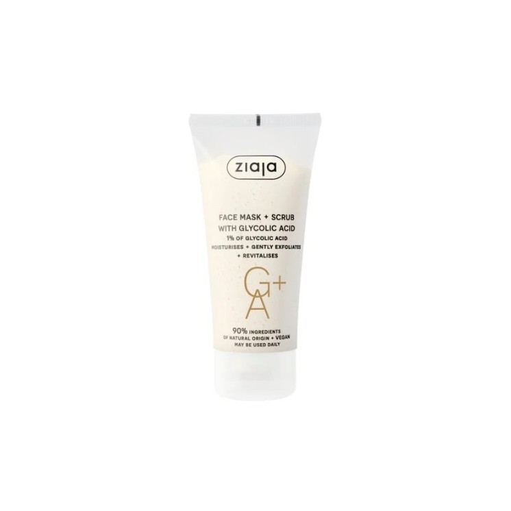 Masque Ziaja - Peeling visage à l'acide glycolique 55 ml
